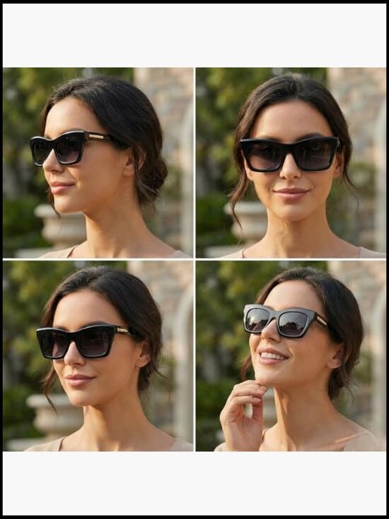 Cat Eye Polarized Sunglasses UV Protection Lightweight Acetate main image 3